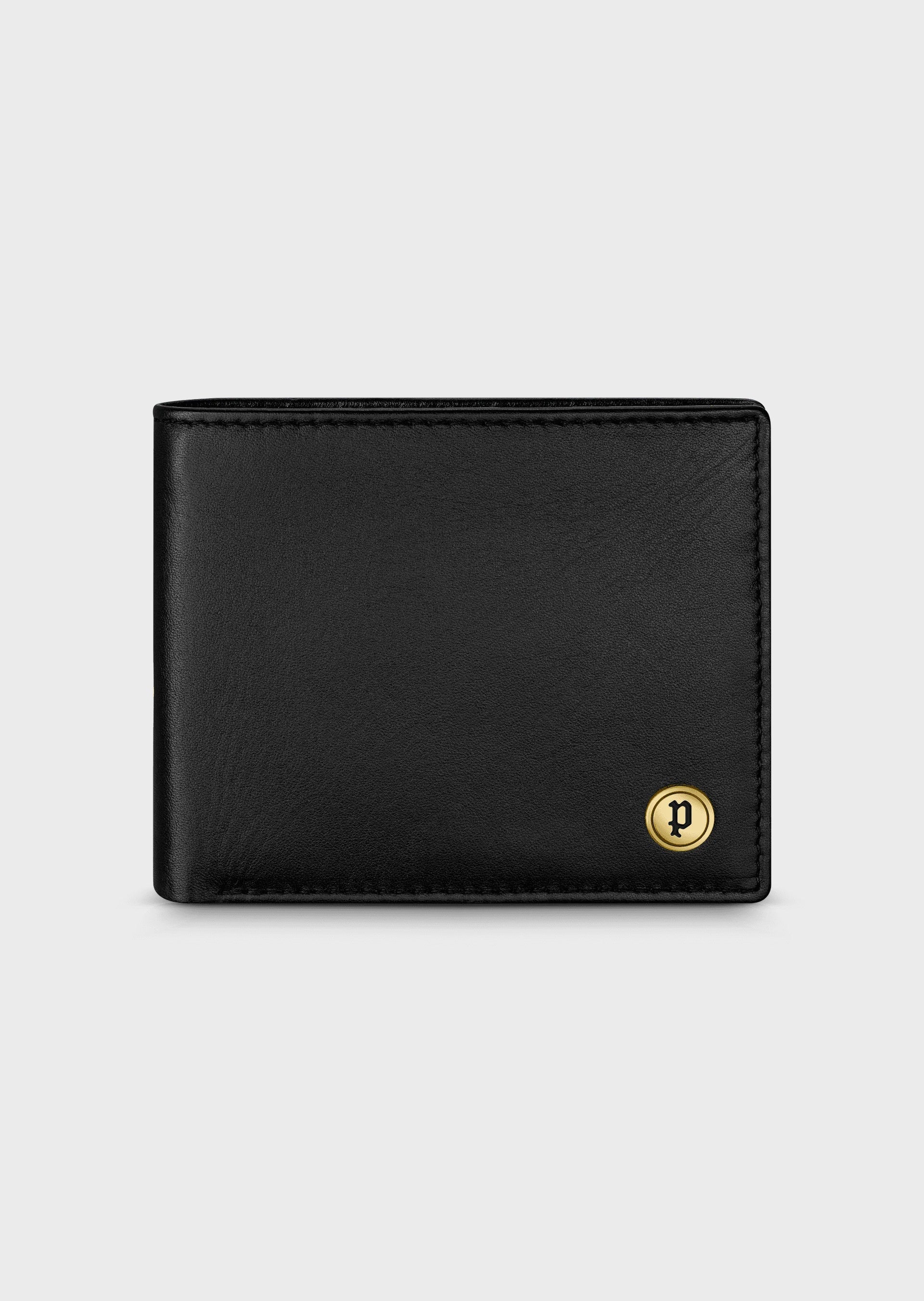 Black Bifold Men's Leather Wallet Credit Card ID Window Multi Pockets  Clutch | eBay