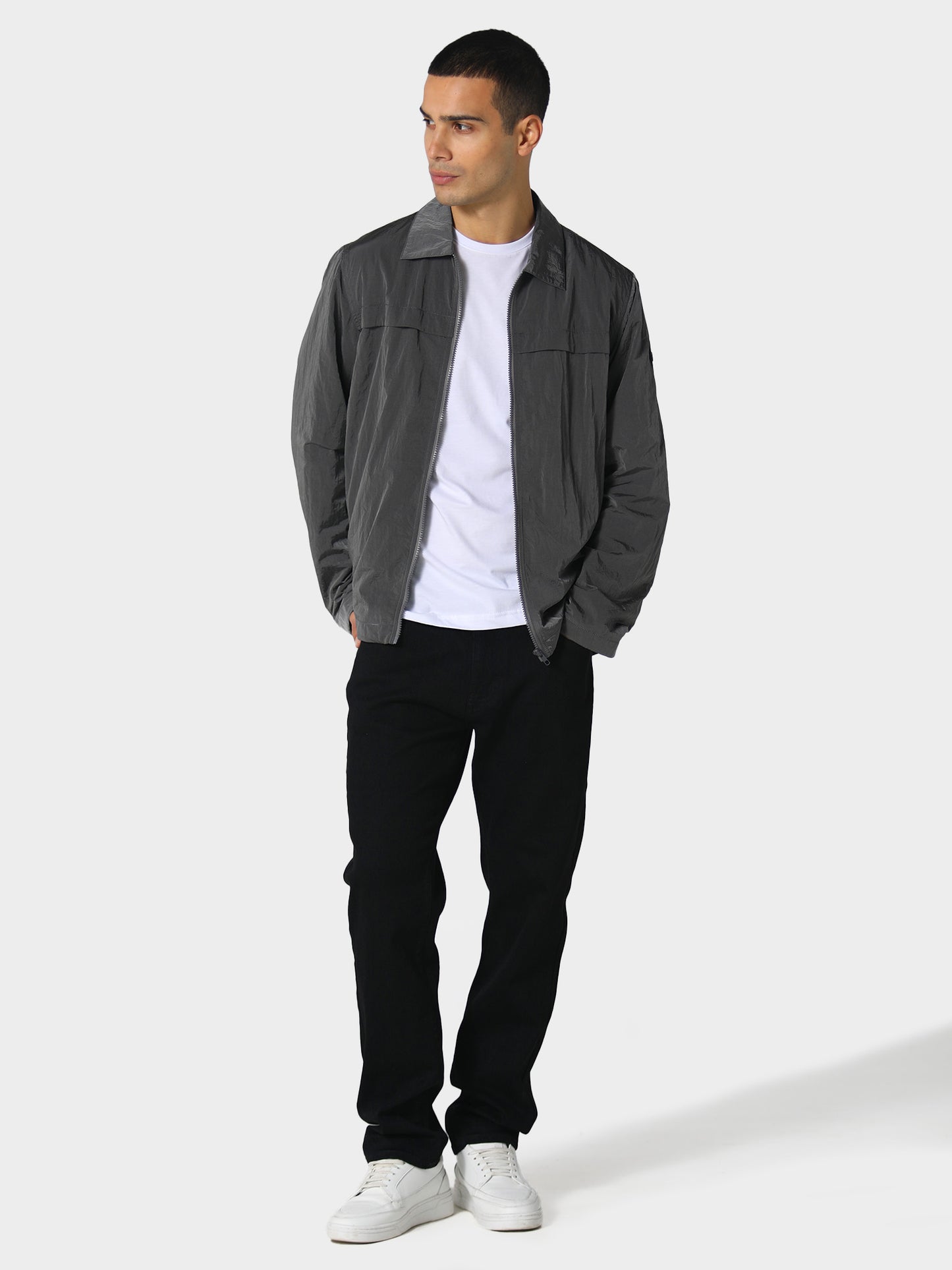 Andri Dark Grey Overshirt