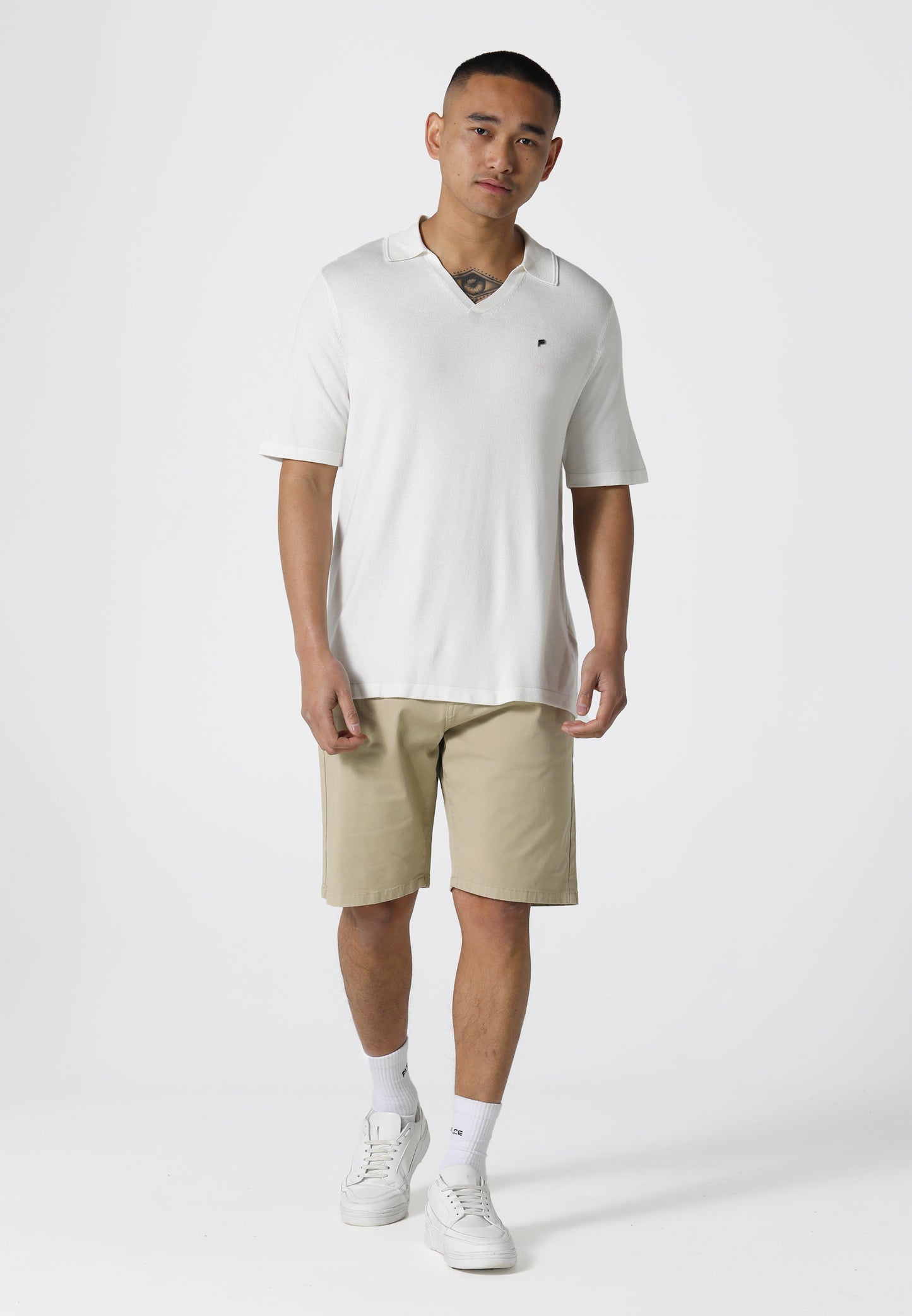 Berkelen Bone White Polo Shirt