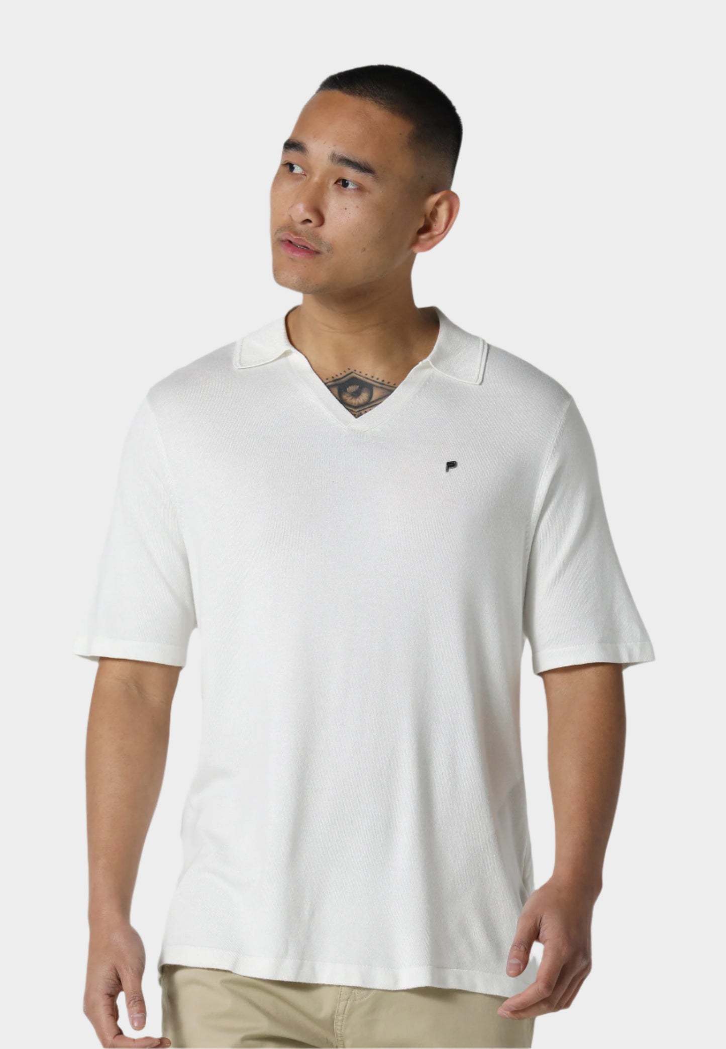 Berkelen Bone White Polo Shirt