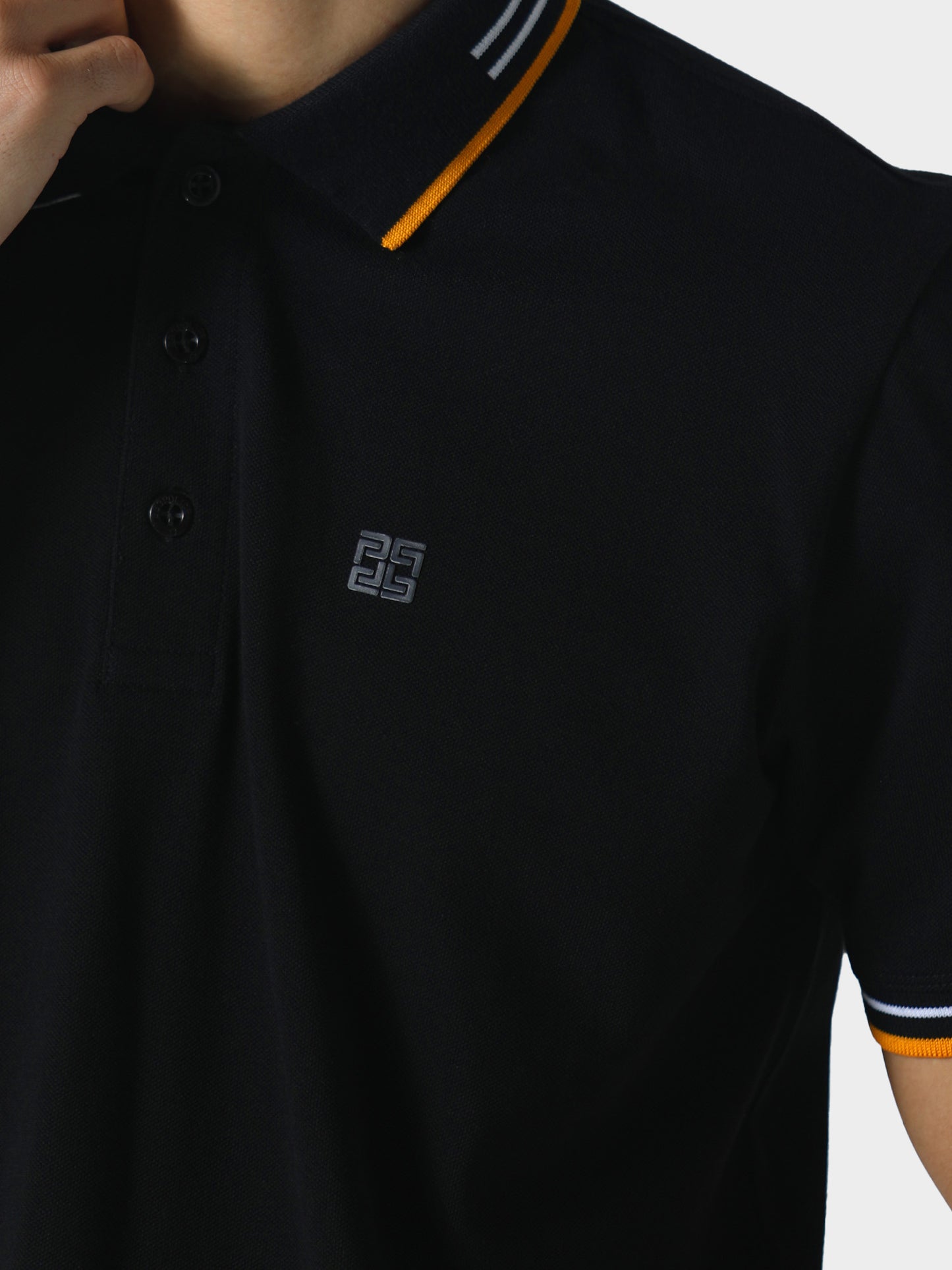 Boreas Jet Black Polo Shirt