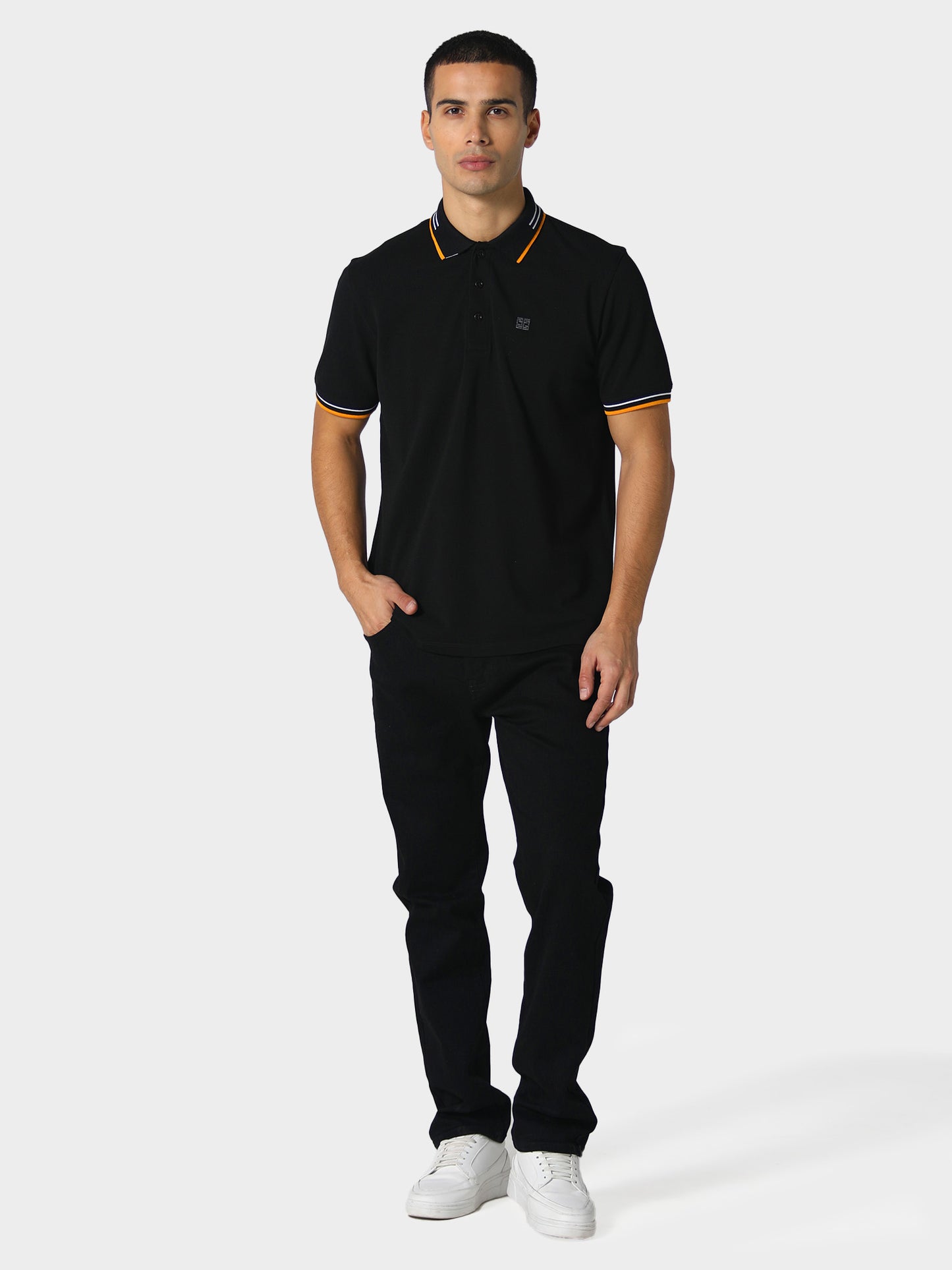 Boreas Jet Black Polo Shirt