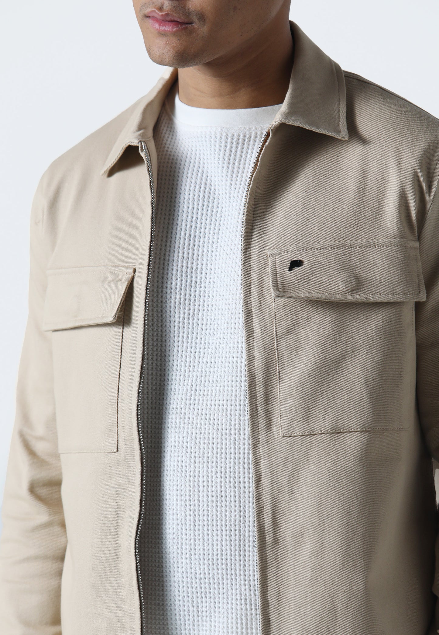 Clearlake Pastel Camel Overshirt