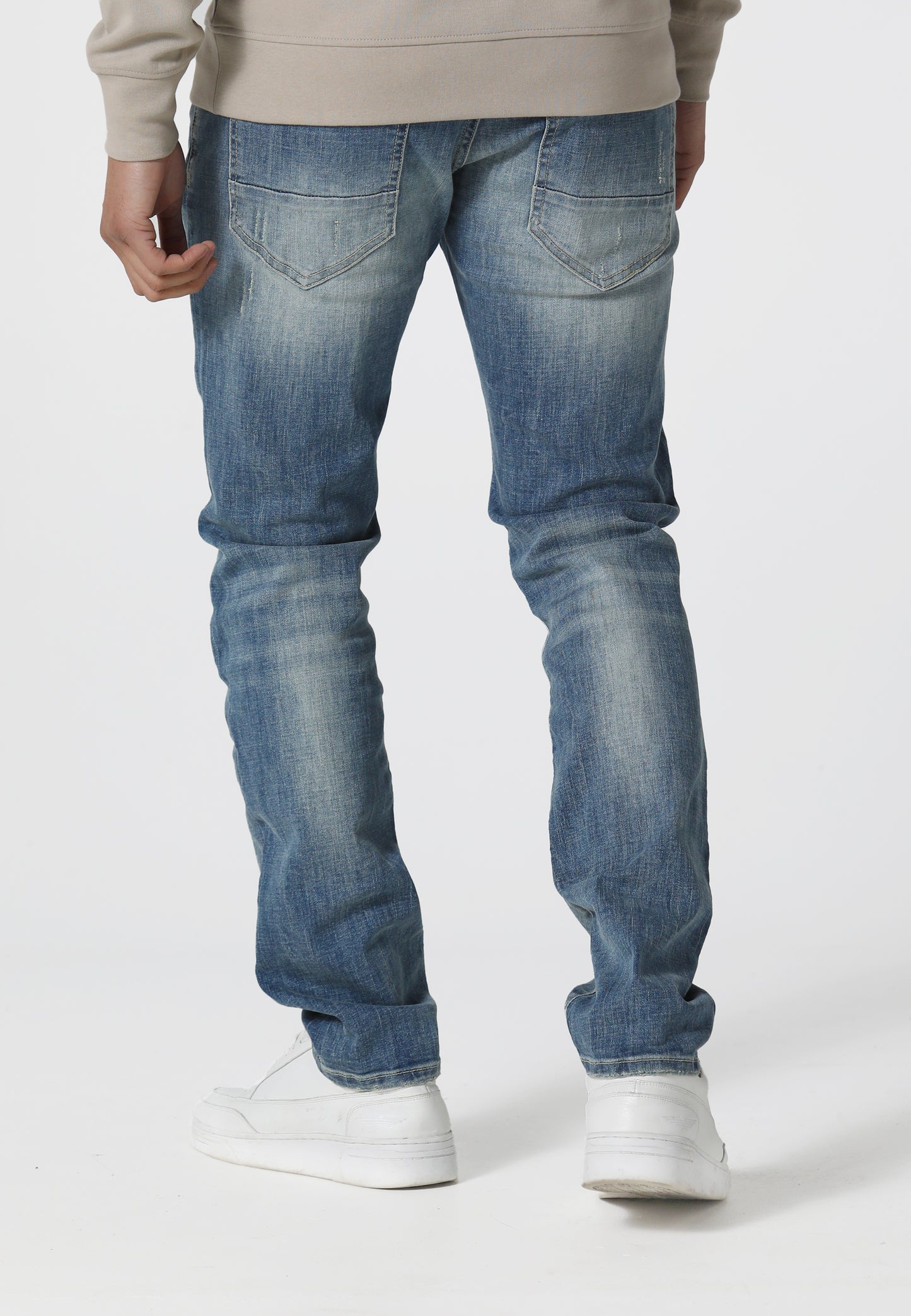 TODD 1034 Dino Slim Fit Light Wash Jeans