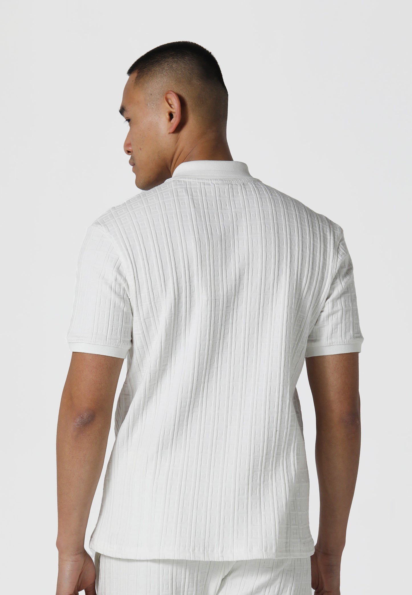 Farton Bone White Polo Shirt