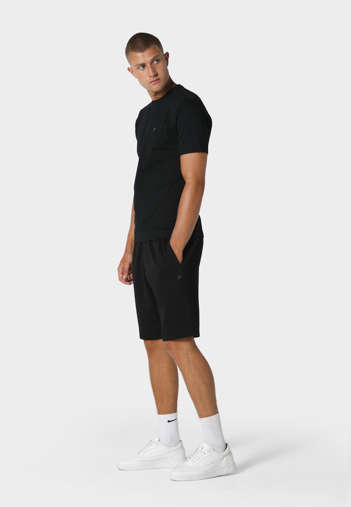 Fleeton Black Jog Shorts