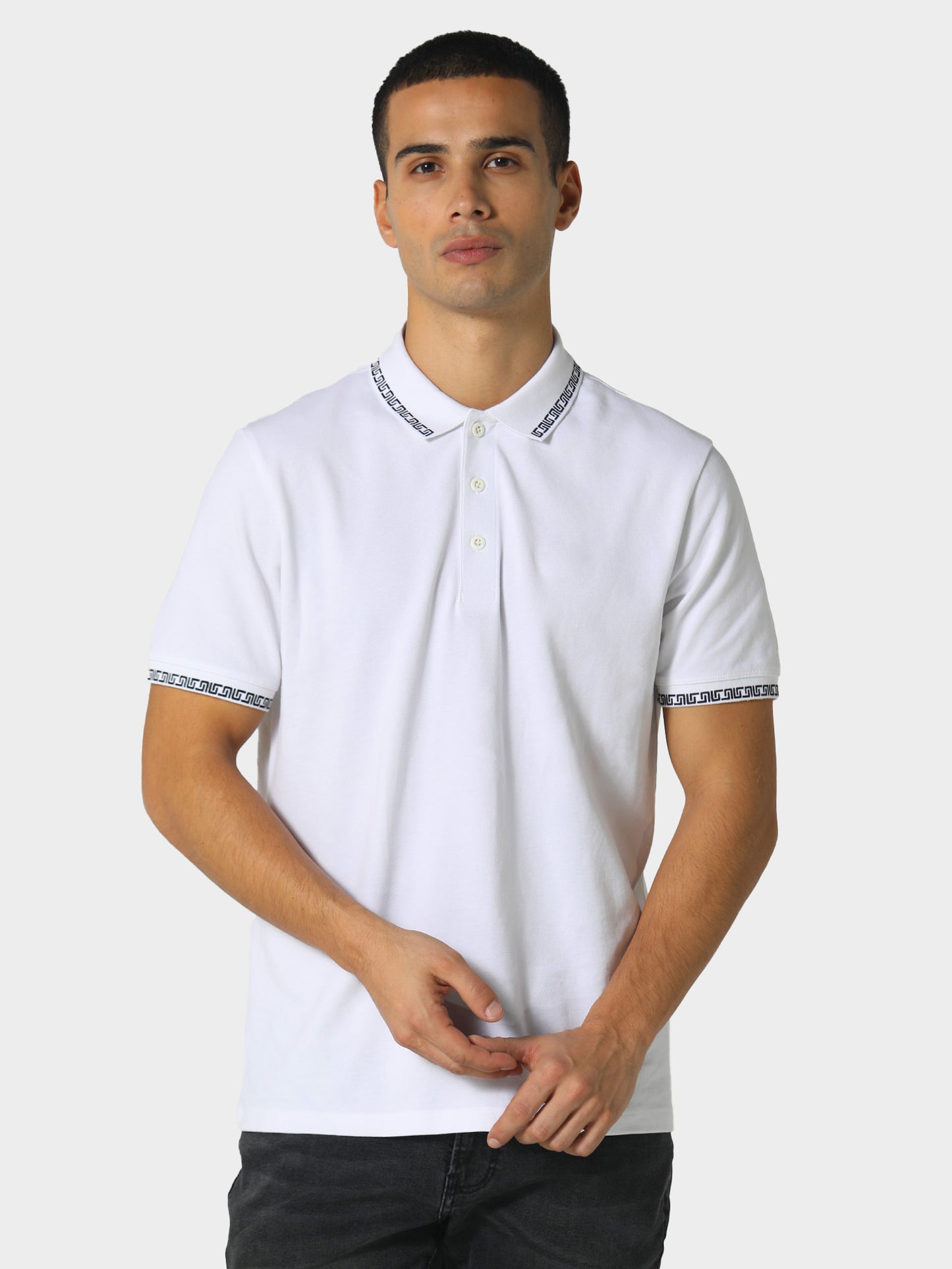 Kynes Pure White Polo Shirt