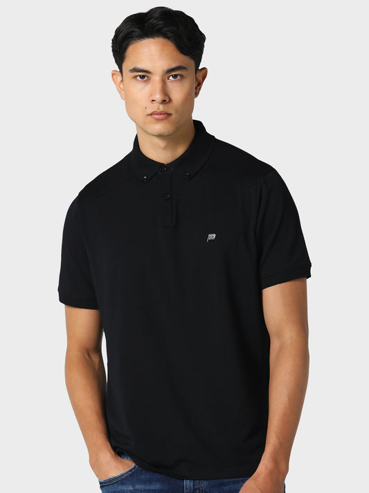 Neptune Black Polo Shirt