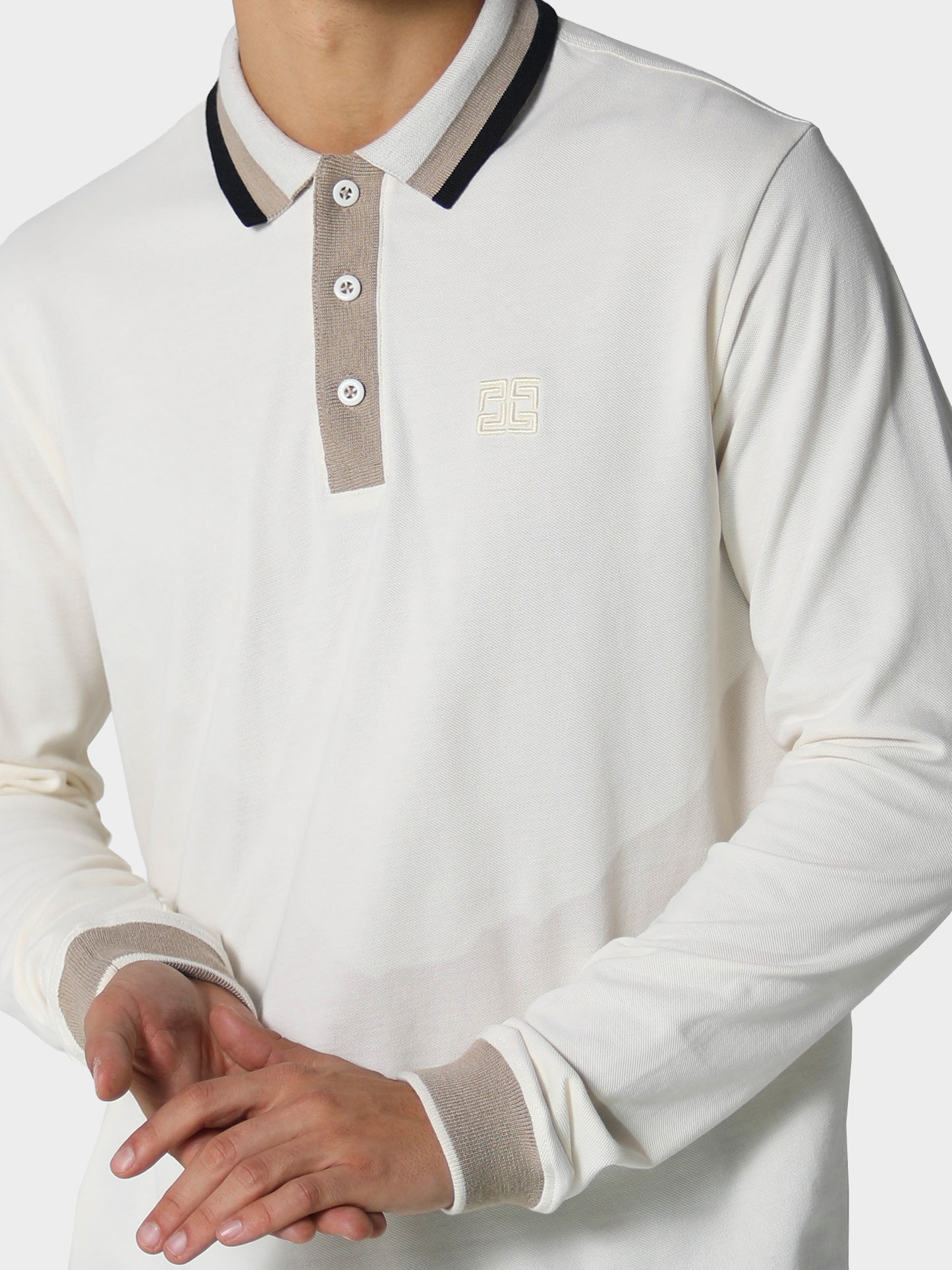 Olwen Bone White Polo Shirt