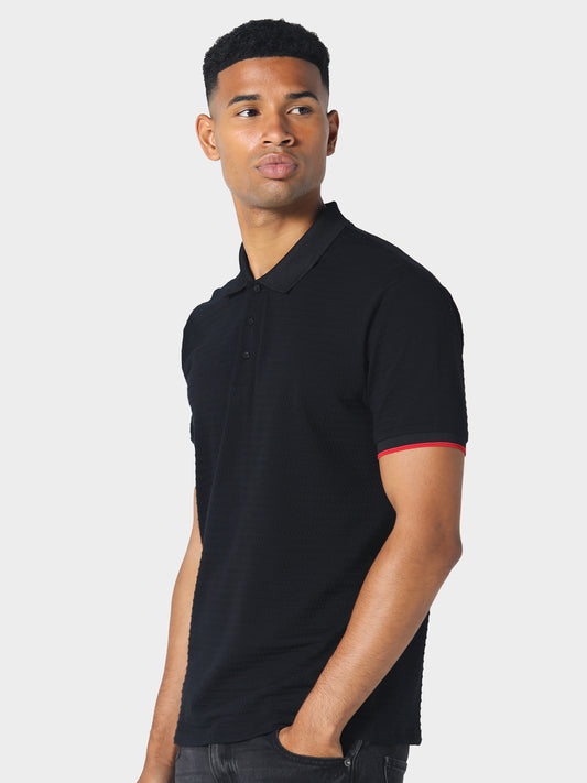 Shildon Black Polo Shirt