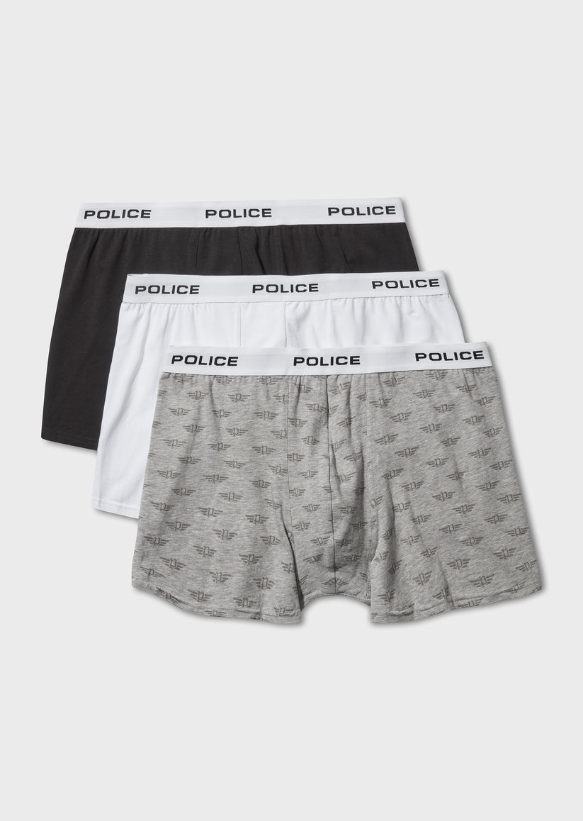 Veller Blk/Wht/Grey 3 PK Boxers