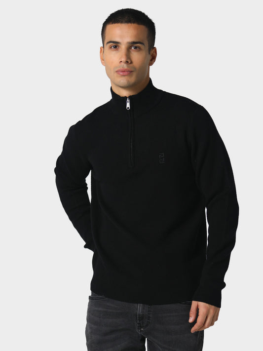 Warrin Jet Black Knitwear